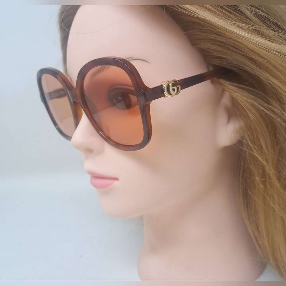 NWT Gucci Women's Sunglasses Havana Pink Butterfly GG 1178S 004 56-20-145 - Picture 3 of 16